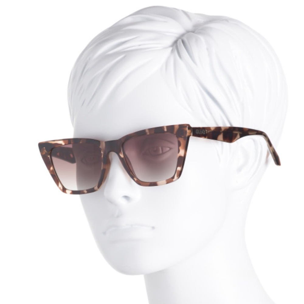 Quay Australia Call The Shots Cat Eye Tortoise Sunglasses New